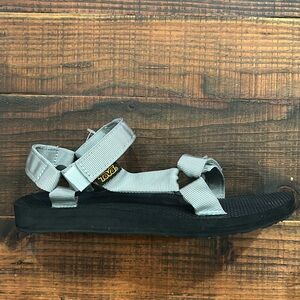 Teva Gray and Black Sandals